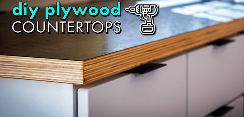 Building DIY WOOD COUNTERTOPS from PLYWOOD & LAMINATE for $300 ...