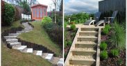 Landscaping ideas: steps and stairs in a sloping garden plot! 40 ideas!