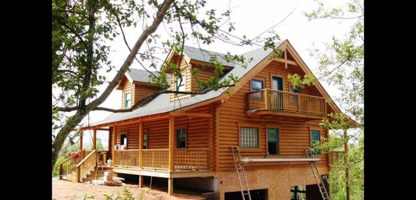 Log Home Basics and Country Landscaping Ideas | Small Log Home Design Ideas