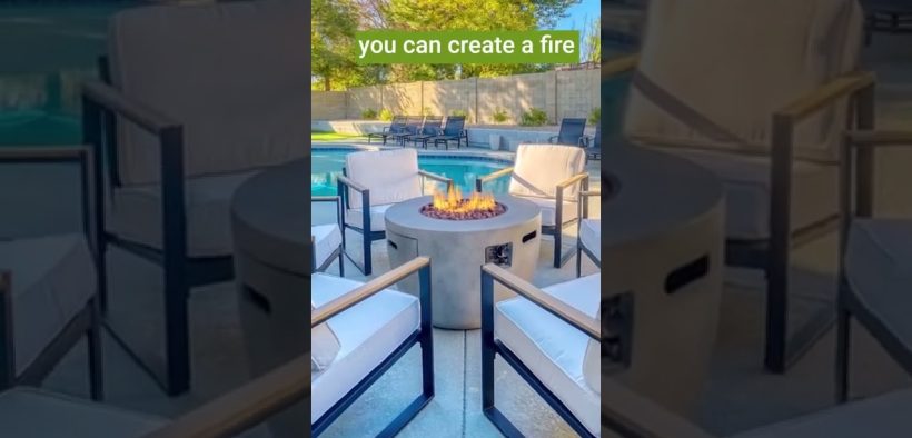 Pool Side Fire Pit Landscaping Ideas