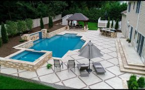 Backyard of your Dream Outdoor Porcelain Pavers - Backyard Makeover, Landscaping Ideas, Pool Coping