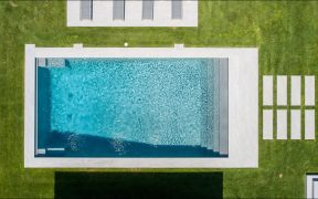 Light Grey Porcelain Pavers and Copings NY - Backyard Makeover, Landscaping Ideas, Pool Cooping