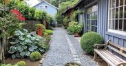 Rustic Elegance for Your Home: Farmhouse Side Yard Garden Landscaping Ideas