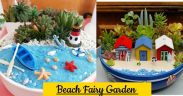 Miniature Beach Fairy Garden Ideas⛱️ /Miniature Landscaping Ideas🪴🌱#balconymakeover #fairygarden