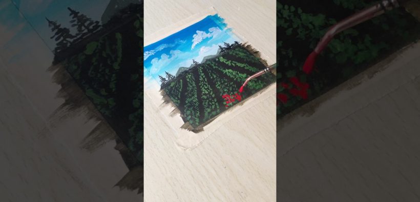 Easy acrylic painting idea#painting#artideas#shorts#youtubeshorts#subscribe#acrylicpainting