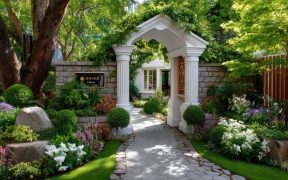 Elegant Entryway 2025 | Small Front Yard Garden Ideas with Stunning Arches & Gates
