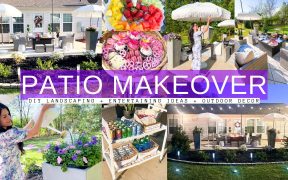 DIY PATIO MAKEOVER | Outdoor Decorating Entertaining Ideas + DIY Landscaping Ideas