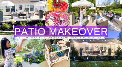 DIY PATIO MAKEOVER | Outdoor Decorating Entertaining Ideas + DIY Landscaping Ideas